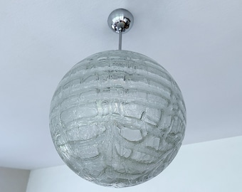 Vintage Doria Murano Glas Pendelleuchte, Mid Century Beleuchtung