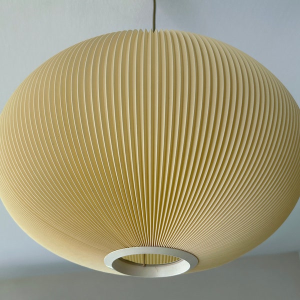 On Hold - Vintage Cocoon  Pendant Light,  pleated  Shade Lighting Fixture Ceiling Lamp,  Mid Century Retro Design Chandelier, 60s, 1960s