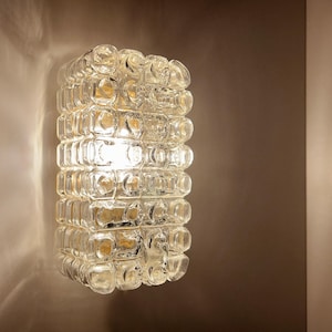 Vintage Bubble Glass Sconce,  Mid Century Vanity Wall  Lighting