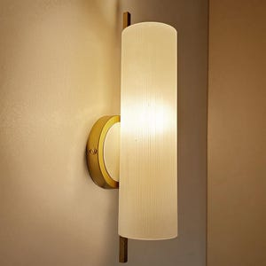 Vintage Italian Glass Sconce, Mid Century  Fixture Light