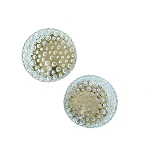 Pair Vintage Bubble Glass Sconces, Mid Century  Fixture Lights