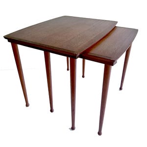Pair Vintage  Danish Side TablesTeak, Mid Century