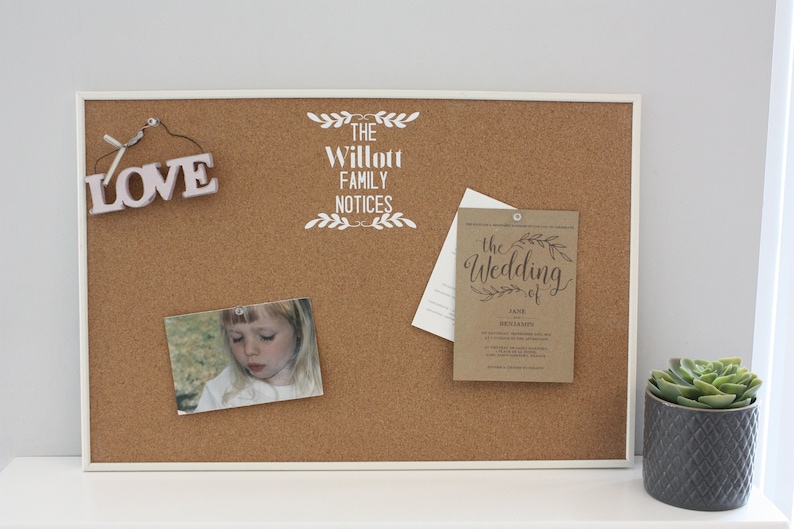 Personalised Family Notice Board Label Label Only Available Etsy