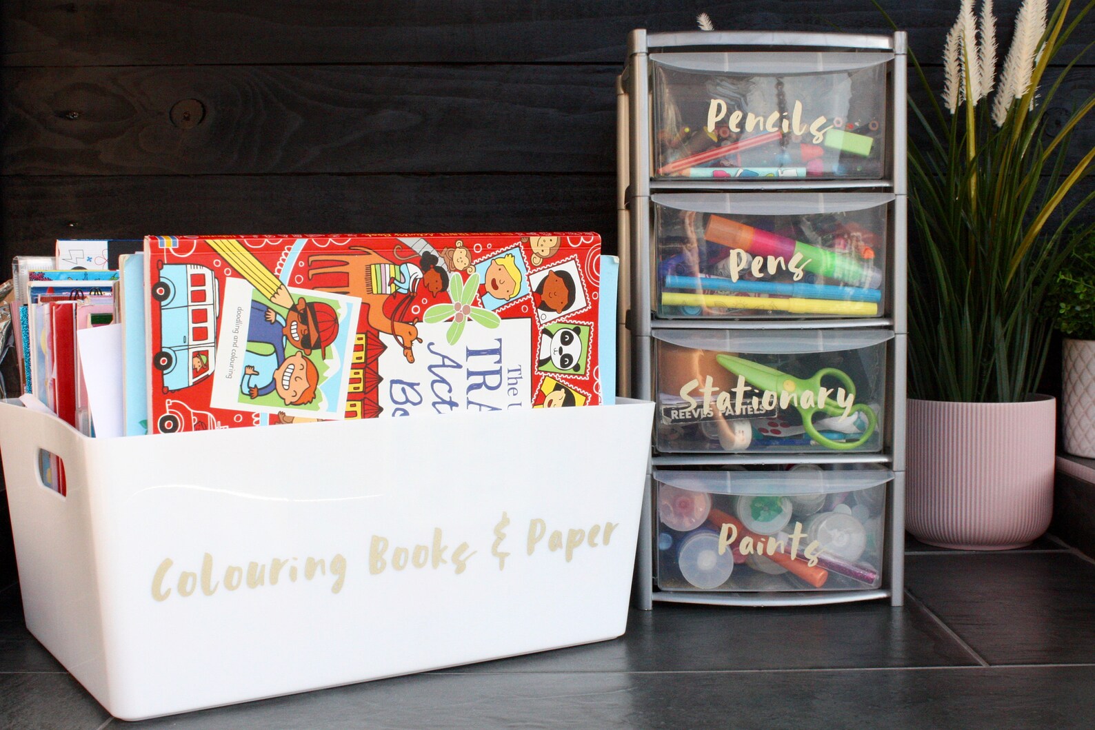 Art Cupboard Organisation Labels Craft Storage Decals Etsy