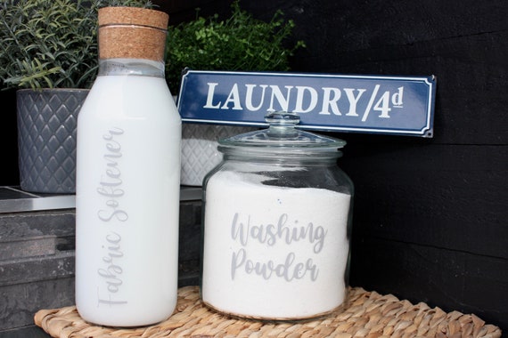 Étiquettes de salle de lessive / Buanderie / Laundry Decor / Canister  Labels / Jar Labels / Customization disponible / Organisation / Home Decor  -  France