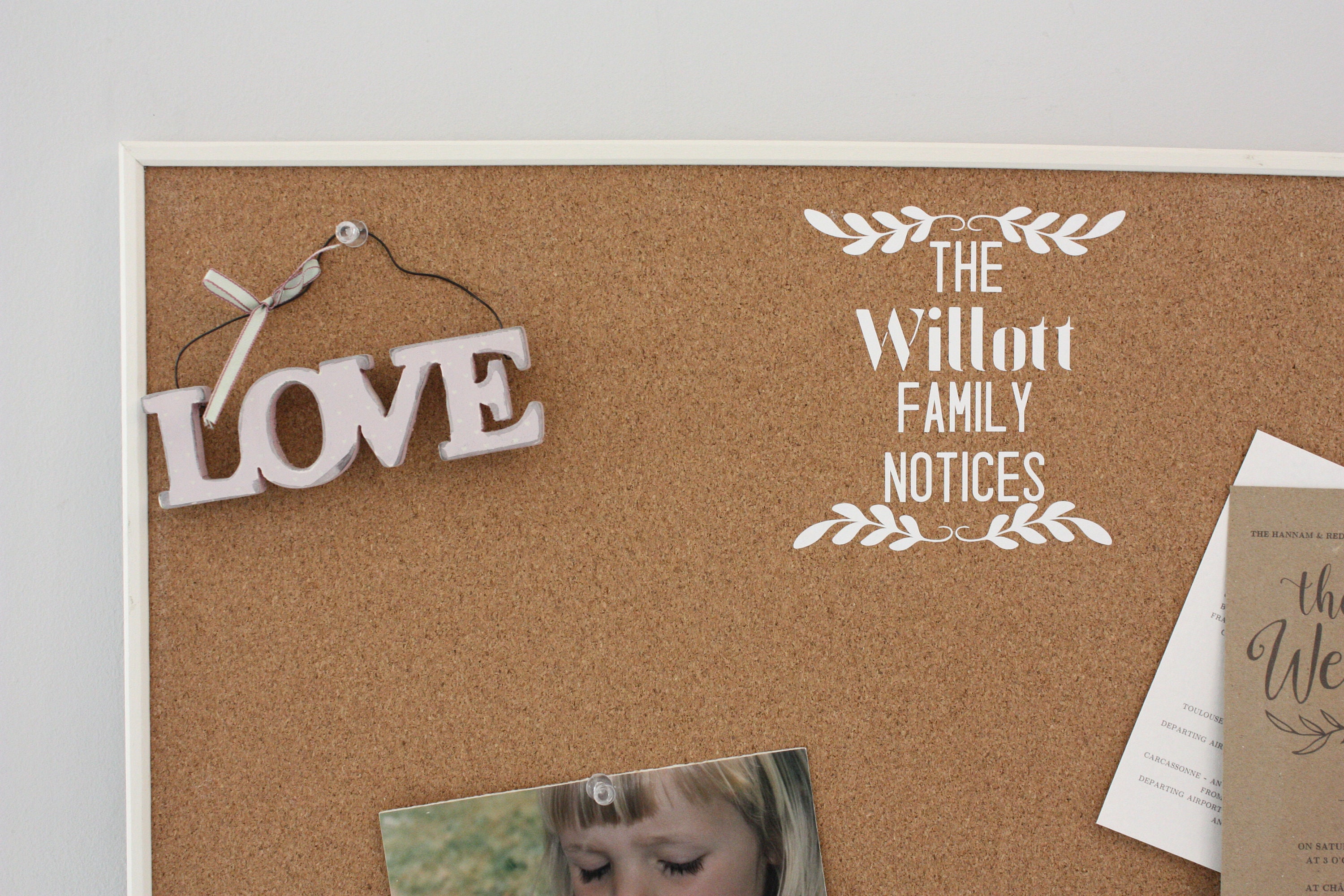 Personalised Family Notice Board Label Label only Available Etsy