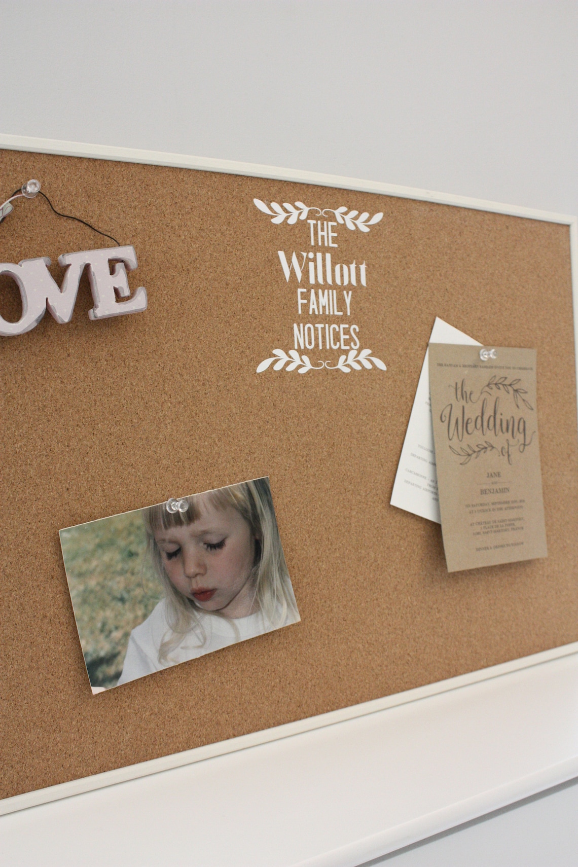 Personalised Family Notice Board Label Label only Available Etsy