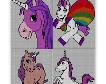 Unicorn Knitting Chart