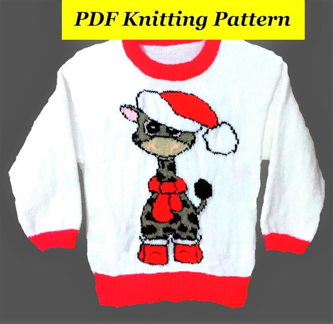 giraffe jumper knitting pattern