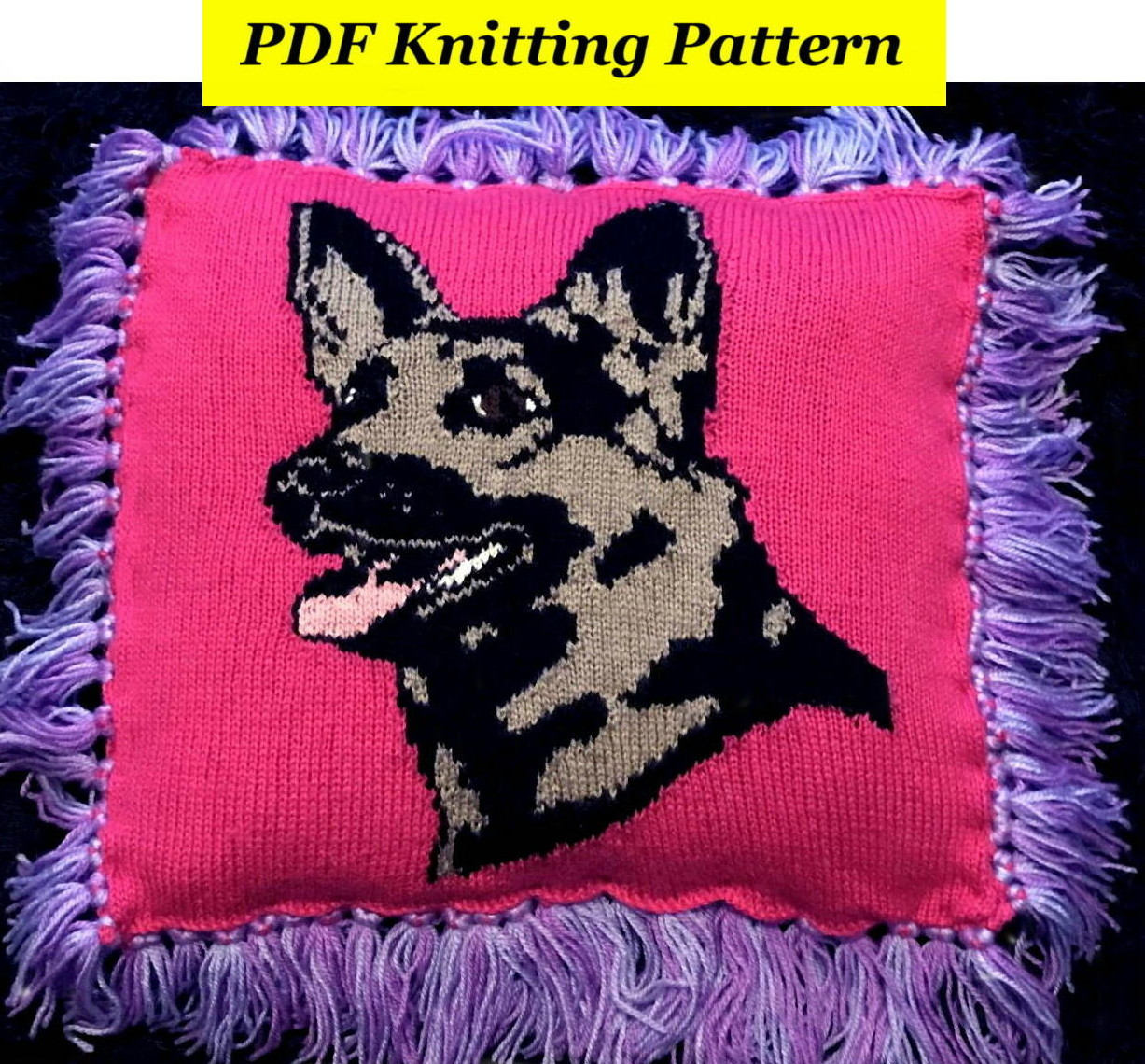 german shepherd knitting pattern