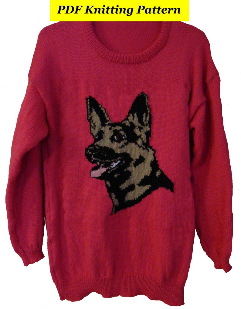 Childrens & Adults German Shepherd Dog Jumper / Sweater Etsy