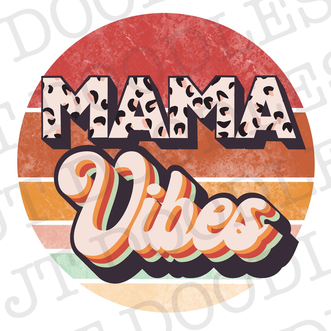 Download Mama Vibes Retro Sublimation PNG INSTANT DOWNLOAD | Etsy