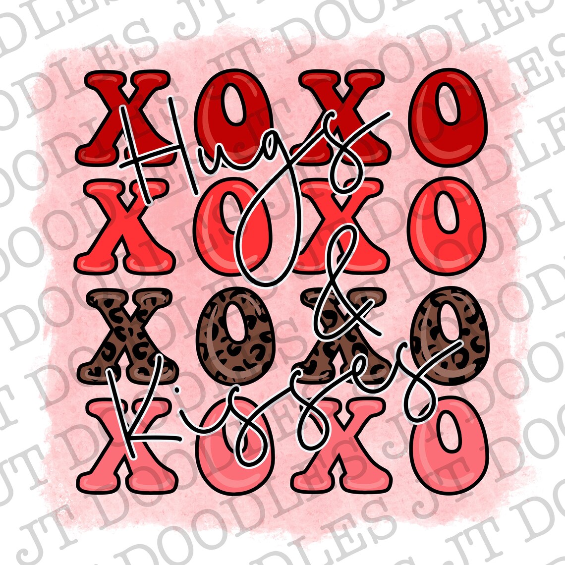XOXO Hugs & Kisses Valentines Day Sublimation PNG INSTANT Download - Etsy