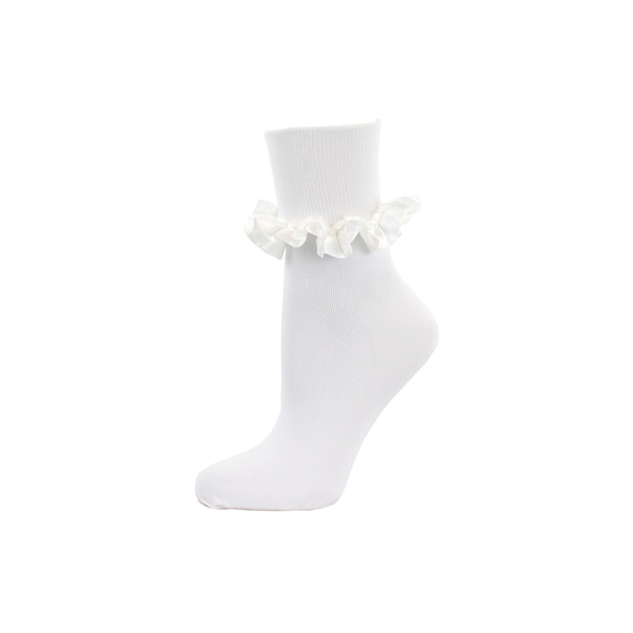 Sunday Afternoon White Ruffle Socks Embellished Socks Bobby Socks Dance Socks Costume Socks Party Socks Cute Socks Ruffle Sock