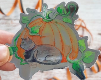 Sticker Silberglanz "Herbstliebe" nach Original Gemälde
