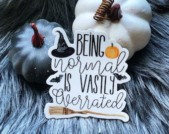 Being Normal Witch  Witchy Laptop Water bottle sticker