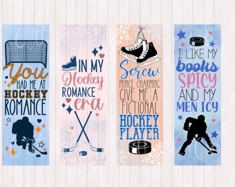 Hockey Romance Reader | In My Hockey Romance Era Bookmarks Digital Printable Bookmarks | Digital Bookmark | Instant Download
