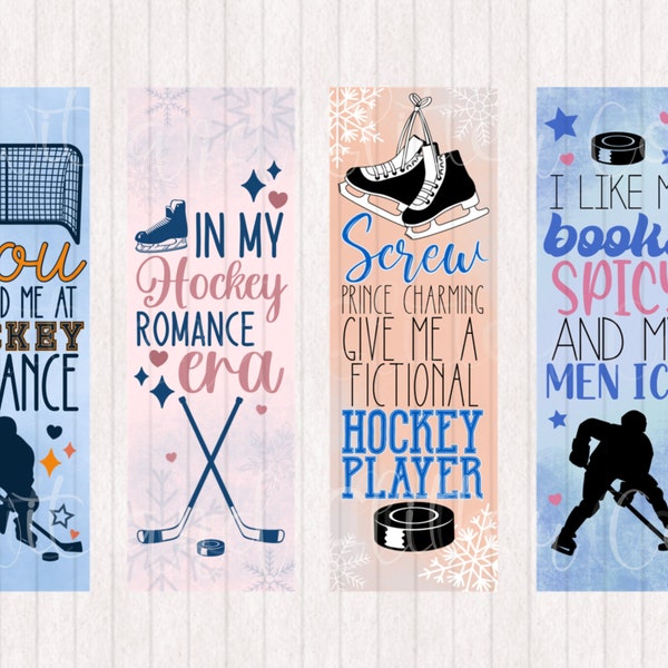 Hockey Romanze Reader | In My Hockey Romance Era Lesezeichen Digital Printable Lesezeichen | Digitales Lesezeichen | Sofort Download