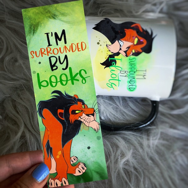 I’m Surrounded By Books | Scar Bookmark