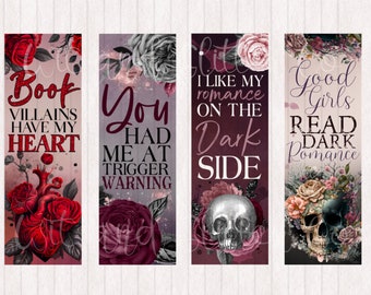 Dark Romance Bookmarks: Spicy Reader Gift (Digital Download)