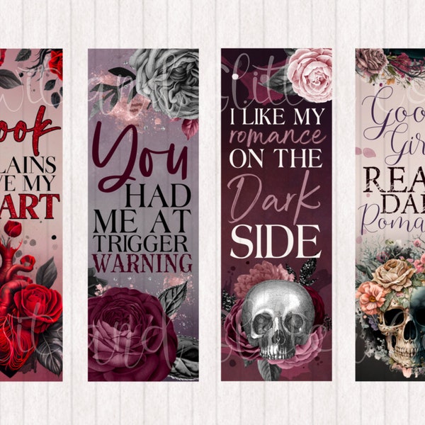 Dark Romance  Reader  Bookmarks Digital Printable Bookmarks Spicy | Digital Bookmark | Instant Download