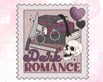 Dark Romance Books Stamp: Spicy Reader PNG File (Digital Download)