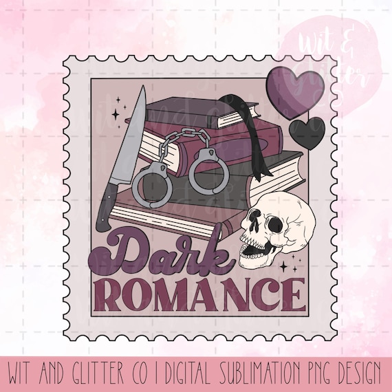 Dark Romance Books Stamp: Spicy Reader PNG File (Digital Download)