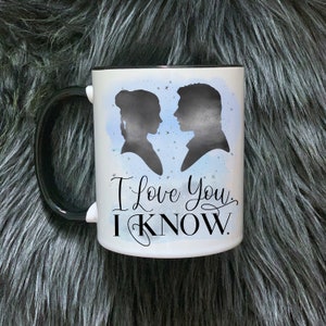 Han Solo Księżniczka Leia Kocham Cię Wiem Kubek Kawy