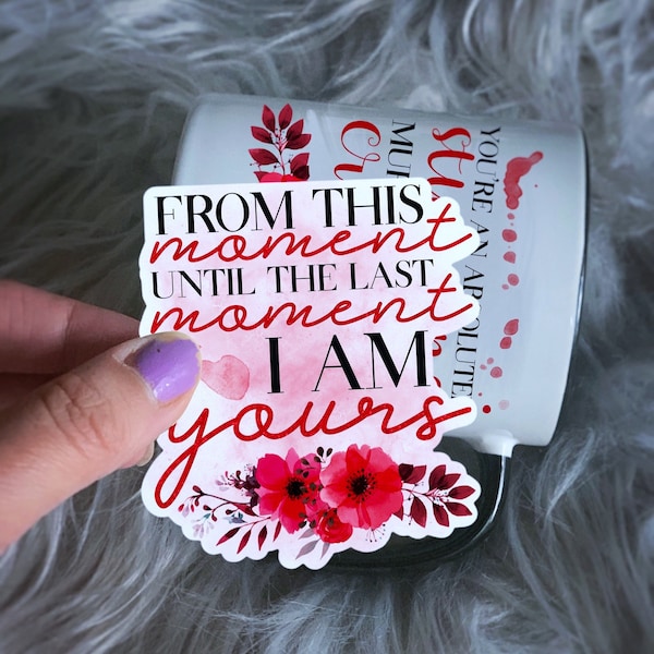 Sticker bouteille en vinyle pour ordinateur portable I am Yours