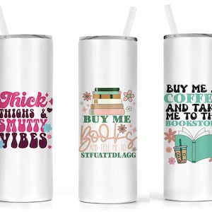 Spicy Book Readed Bookish Themed Stainless Steel Tumblers