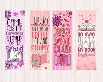 Spicy Romance Reader  Bookmarks Digital Printable Bookmarks | Digital Bookmark | Instant Download