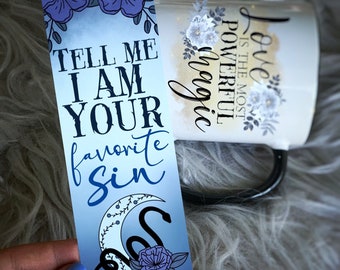 Tell Me I am Your Favorite Sin | Kingdom of the Cursed  Book Mark