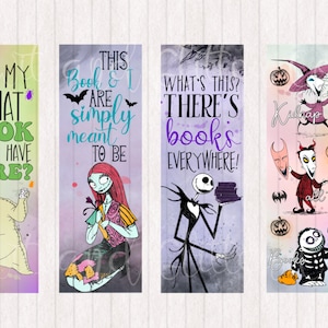 TNBC Jack & Sally Halloween Spooky Bookish  Reader  Bookmarks Digital Printable Bookmarks | Digital Bookmark | Instant Download