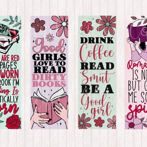 Spicy Romance Lesezeichen: Gute Mädchen Smut - Printable Digital Download