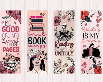 Floral Smut Energy  Reader  Bookmarks Digital Printable Bookmarks | Digital Bookmark | Instant Download