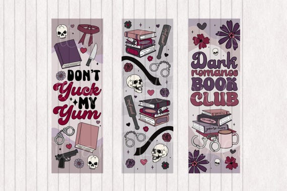 Spicy Bookmarks: Dark Romance Reader - Printable Digital Download