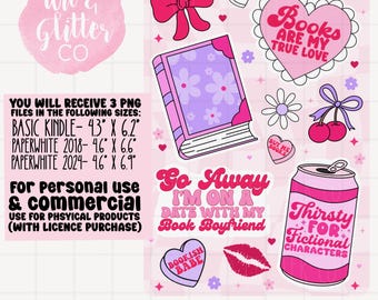 Valentine’s Day  Romance Kindle Inserts: Spicy Book Reader Gift (Digital Download)