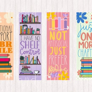No Shelf Control | TBR Pile | Just one More Chapter    Reader  Bookmarks Digital Printable Bookmarks | Digital Bookmark | Instant Download