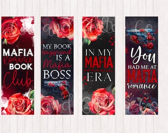 à l'époque de mon amour pour la mafia | Mafia Romance Reader Signets Signets numériques imprimables Épicé | Marque-page numérique | Téléchargement instantané