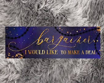 Bargainer, I Would Like to Make a Deal Bookmark