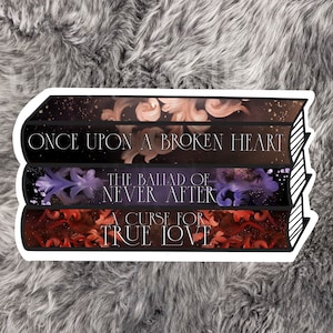 Book Stack OUABH Series Die Cut Laptop Water bottle sticker