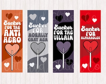 Spicy Bookmarks: Morally Gray Men, Villains - Printable Digital Download