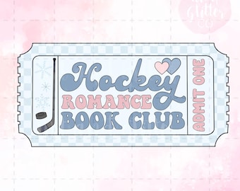 Boleto del Club de Lectura de Hockey Romance: Lector Picante PNG (Archivo Digital)