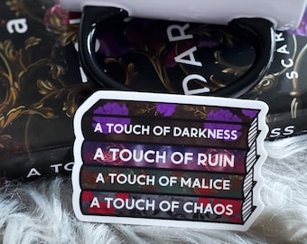 ATOD Book series Book stack Laptop Water Bottle Vinyl Sticker