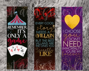 YA Fantasy Romantasy  Magic Bookmark Set or Single Bookmarks Book Lovers