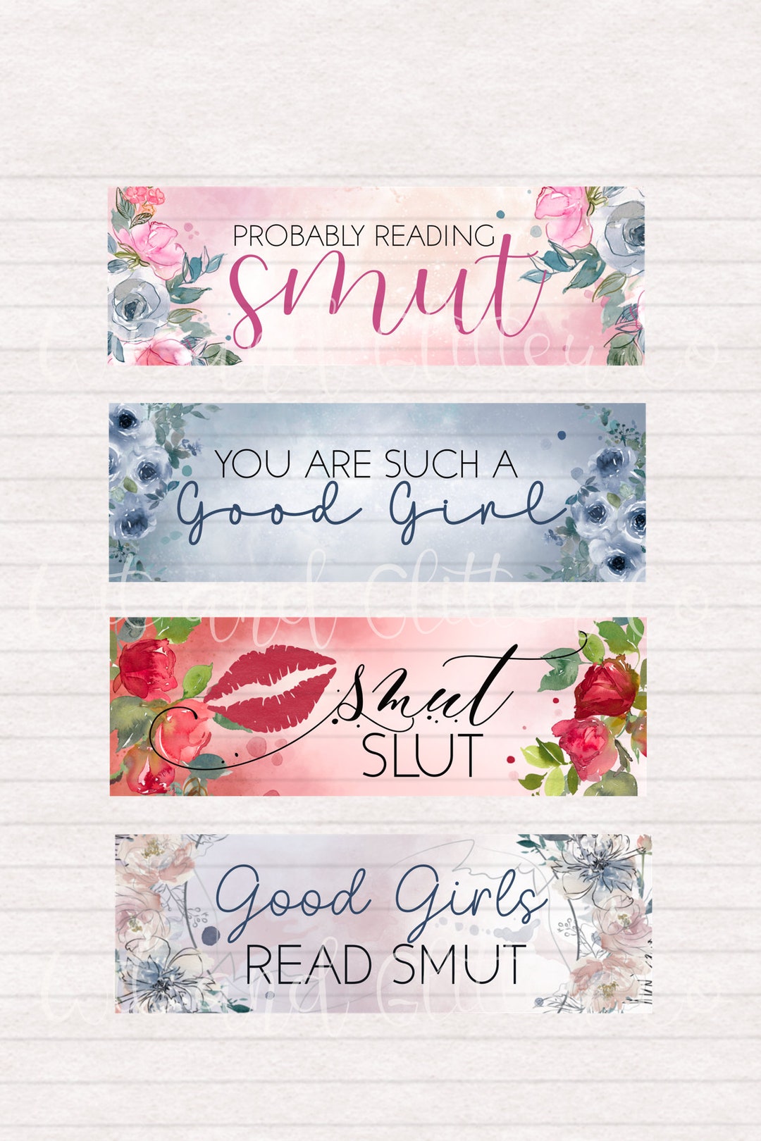 Smut Bookmarks Digital Printable Bookmarks Digital Bookmark Instant