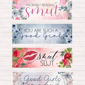 Smut Bookmarks Digital Printable Bookmarks | Digital Bookmark | Instant Download