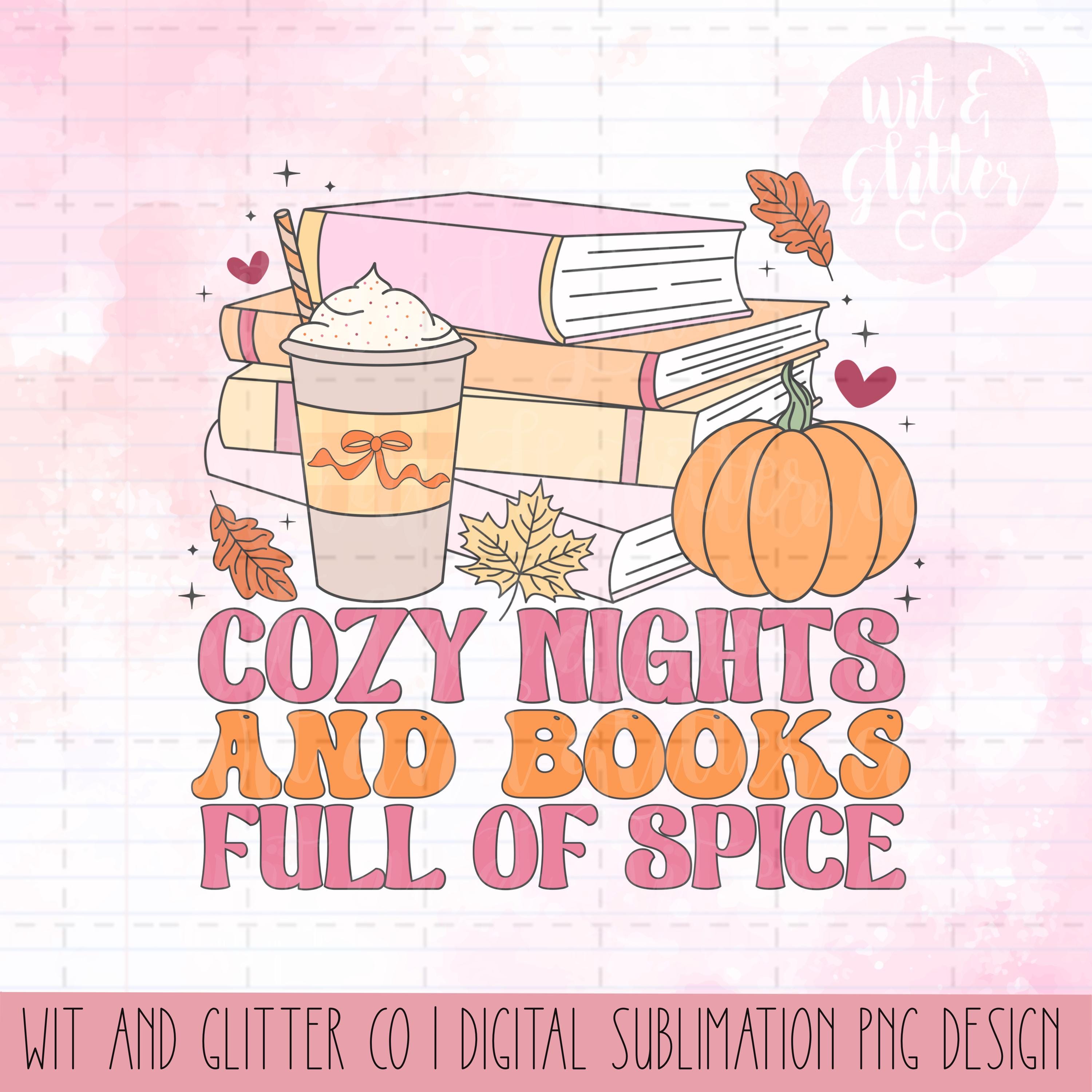 Autumn Pumpkin Spice Book PNG: Cozy Fall Digital File - Etsy