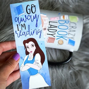 Go Away I’m Reading  |  Belle Beauty and the Beast  Belle & Beast Bookmark