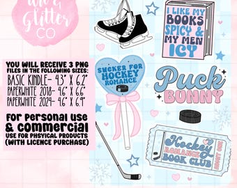 Encarte Kindle de romance de hockey: Lector de libros Puck Bunny (Descarga digital)